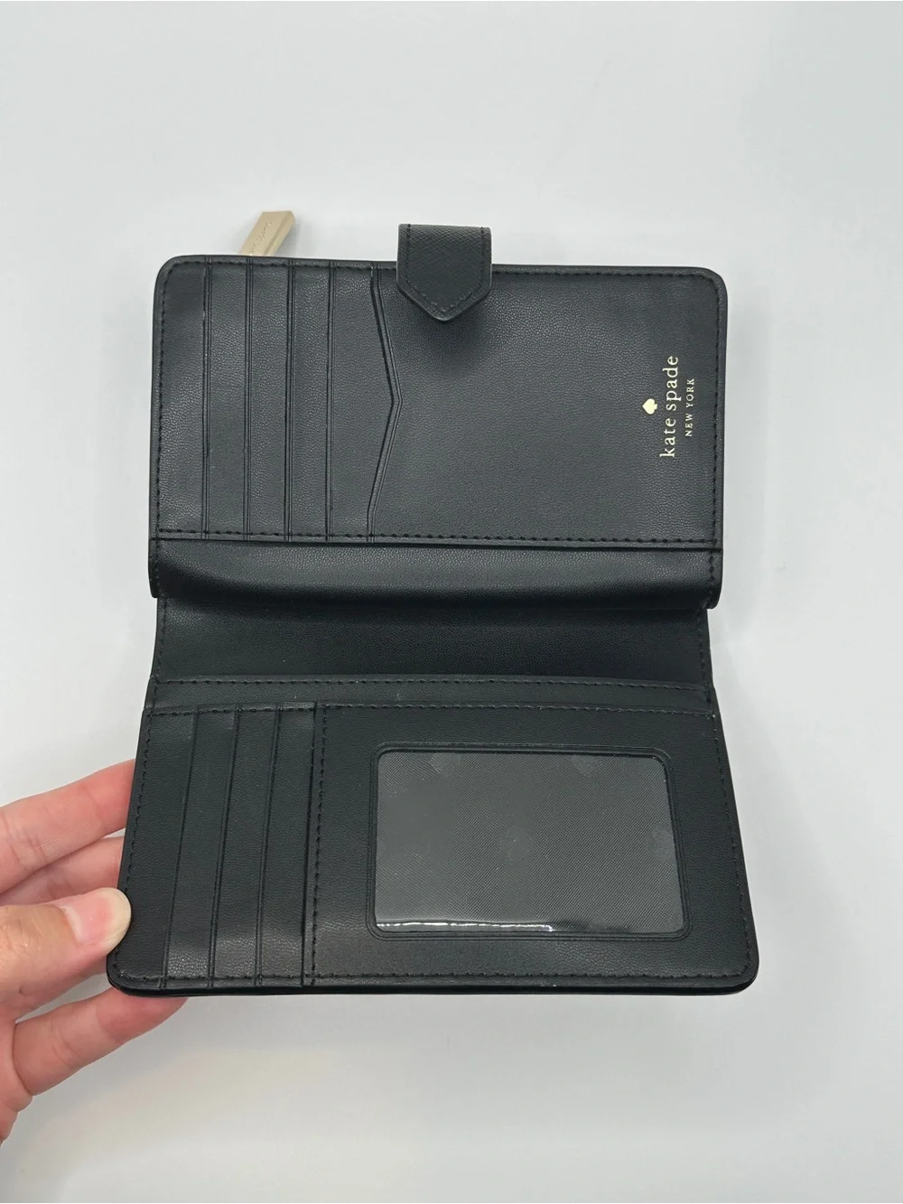 Kate Spade New York Two-Tone Black and Beige Wallet